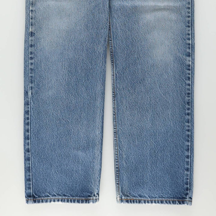 00'S Levi's 505 REGULAR FIT tapered denim pants for men, size w34 cotton blue type Vintage Second Hand