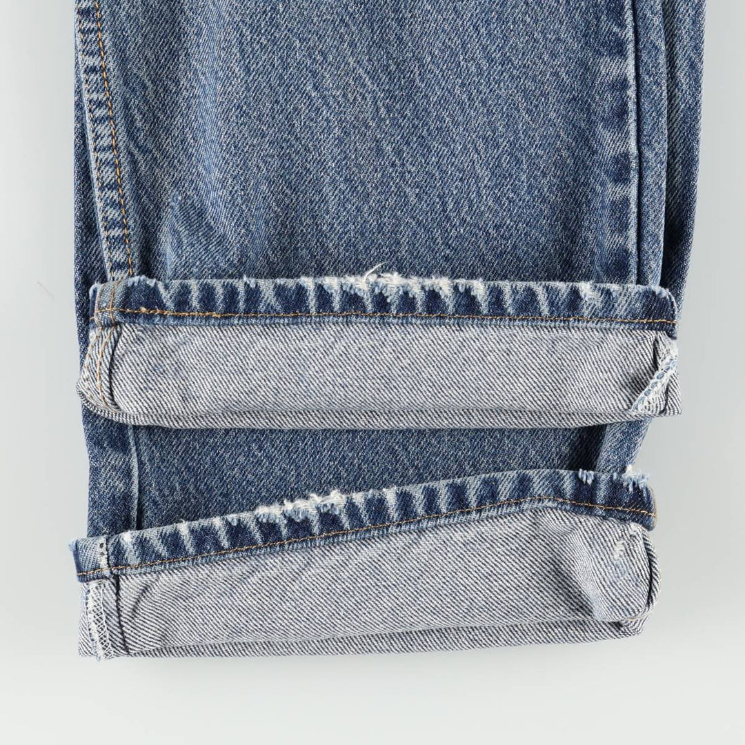 00'S Levi's 505 REGULAR FIT tapered denim pants for men, size w34 cotton blue type Vintage Second Hand