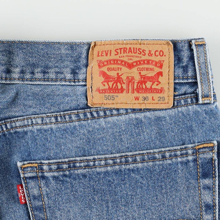 Levi's 505-4891 Tapered Denim Pants, Men's Size W36 (approx.) cotton blue type Vintage Second Hand