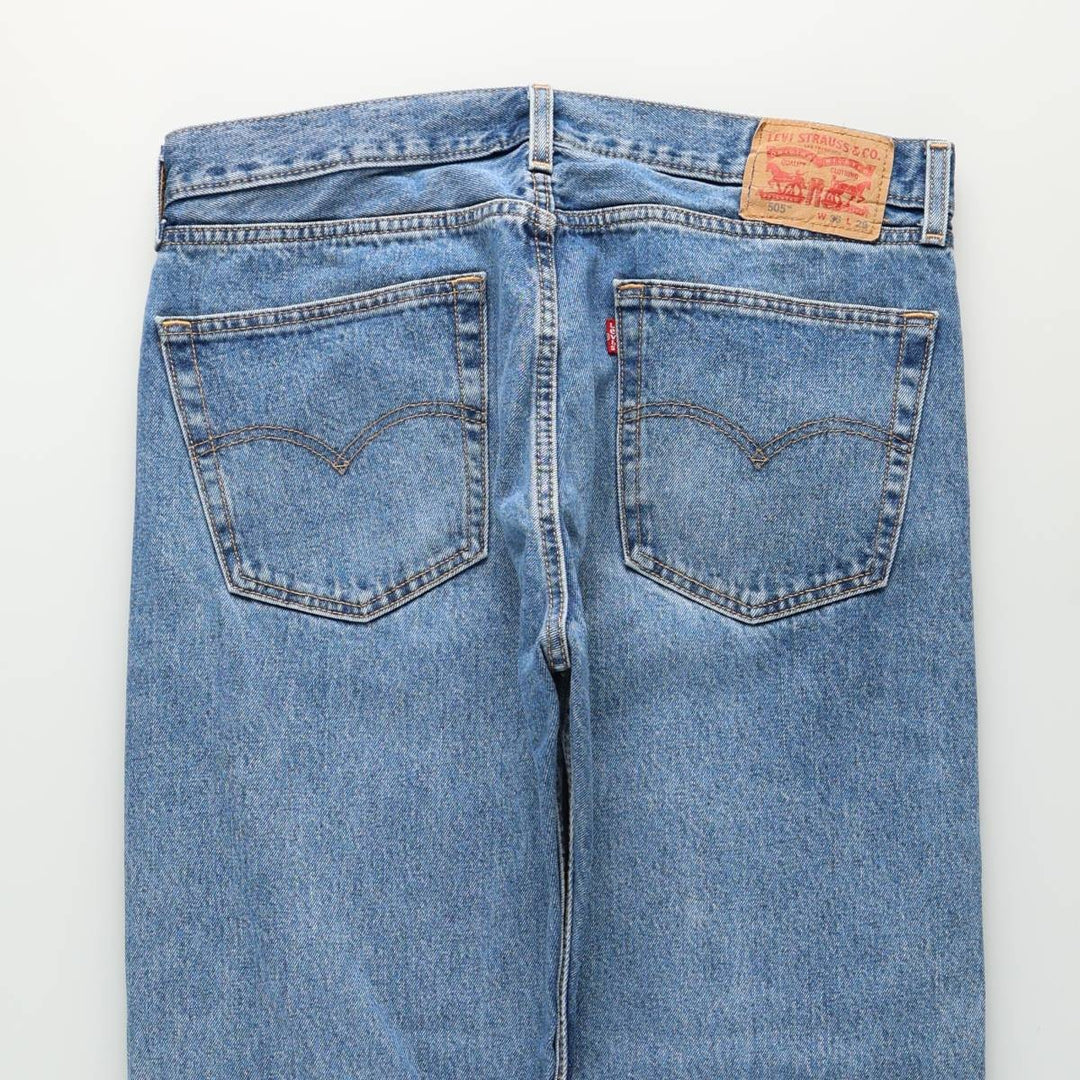 Levi's 505-4891 Tapered Denim Pants, Men's Size W36 (approx.) cotton blue type Vintage Second Hand