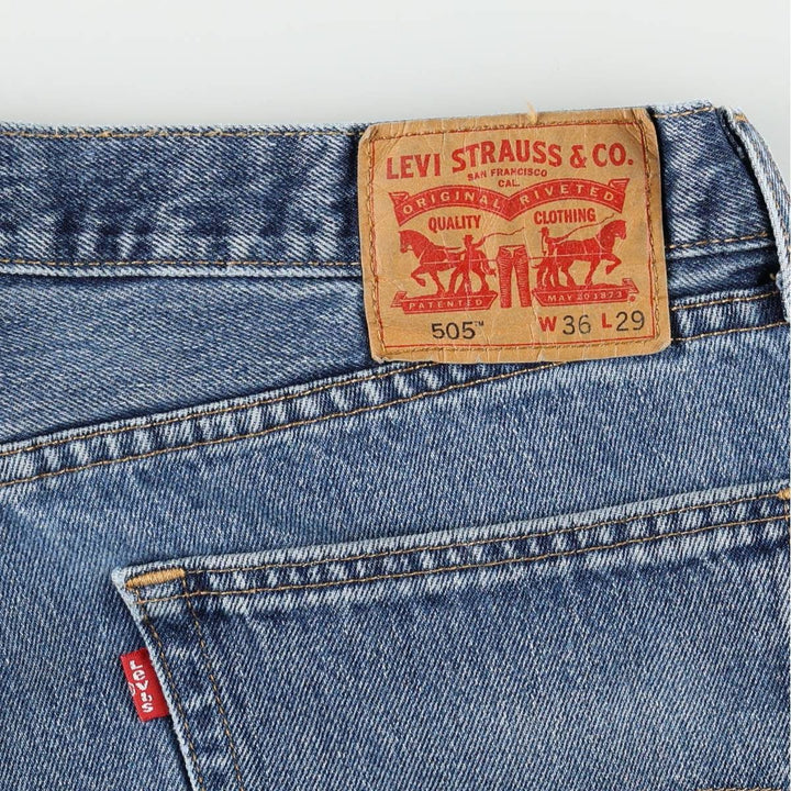 Levi's 505-4886 Tapered Denim Pants, Men's Size W37 (approx.) cotton blue type Vintage Second Hand
