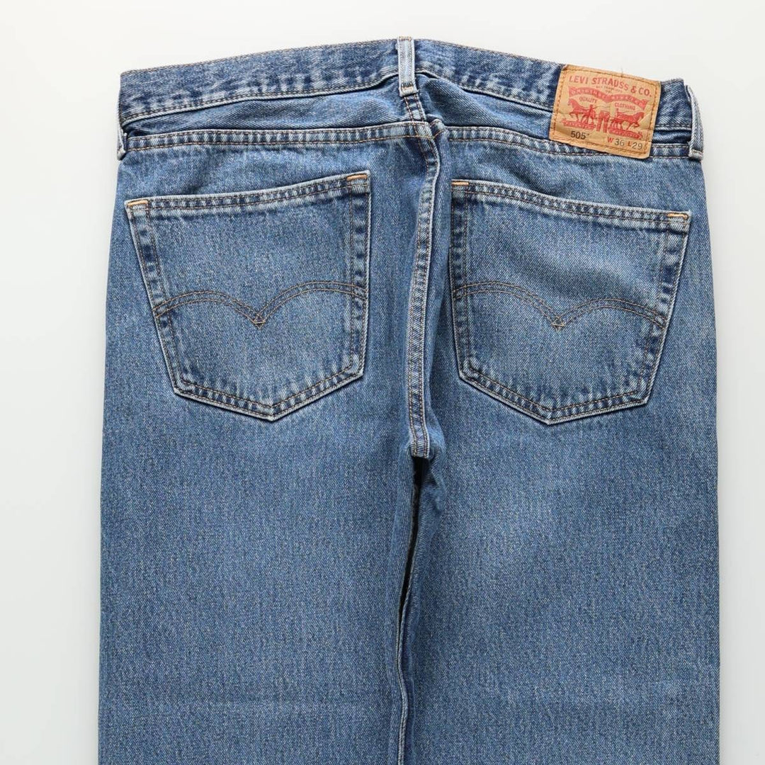 Levi's 505-4886 Tapered Denim Pants, Men's Size W37 (approx.) cotton blue type Vintage Second Hand