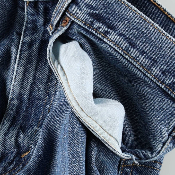 Levi's 505-4886 Tapered Denim Pants, Men's Size W37 (approx.) cotton blue type Vintage Second Hand