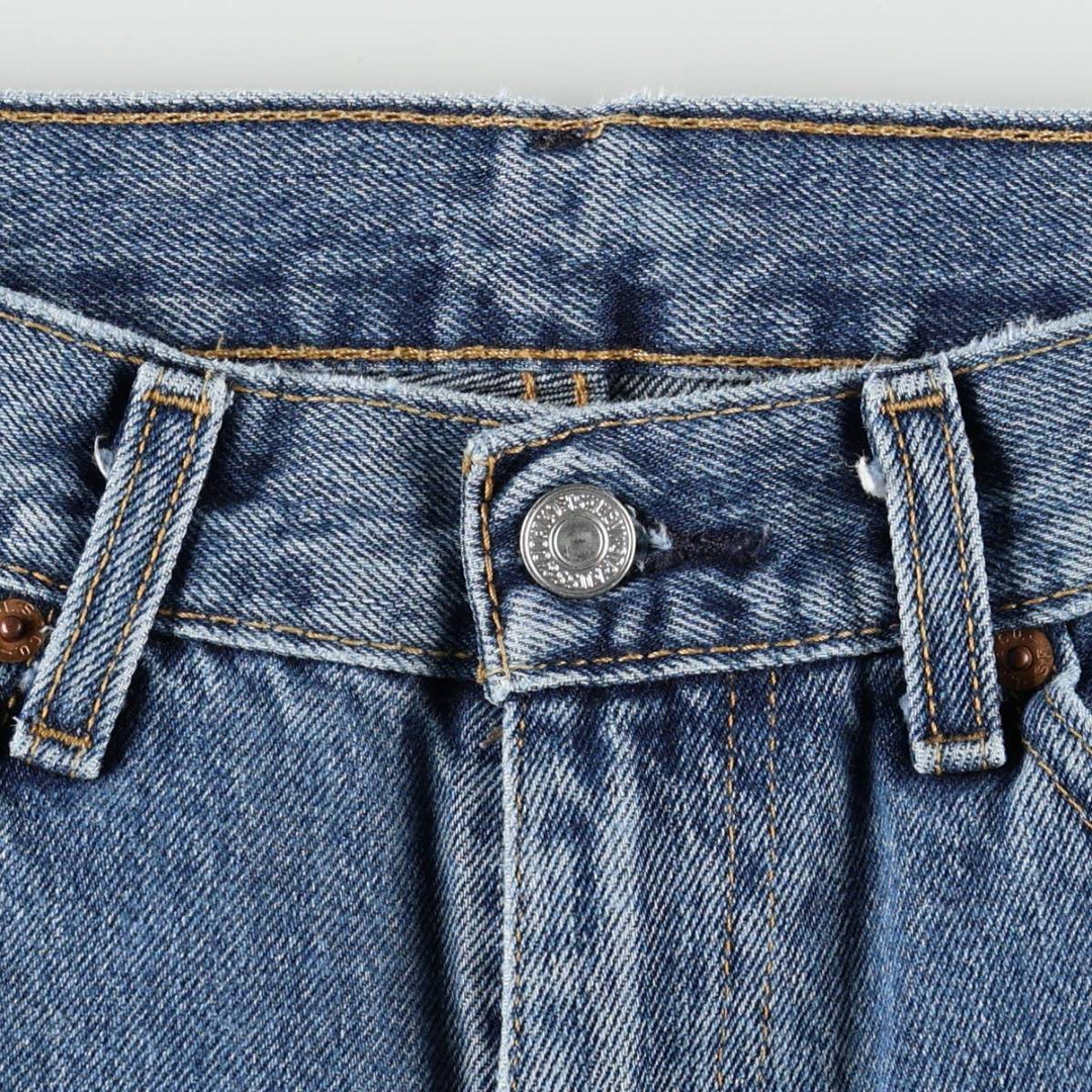 Levi's 505 tapered denim pants for men, size w36 cotton blue type Vintage Second Hand