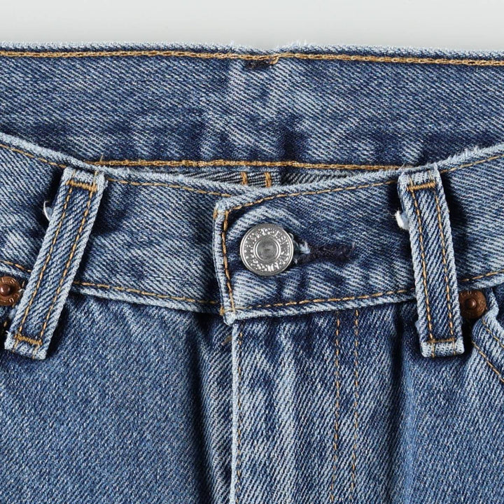 Levi's 505 tapered denim pants for men, size w36 cotton blue type Vintage Second Hand