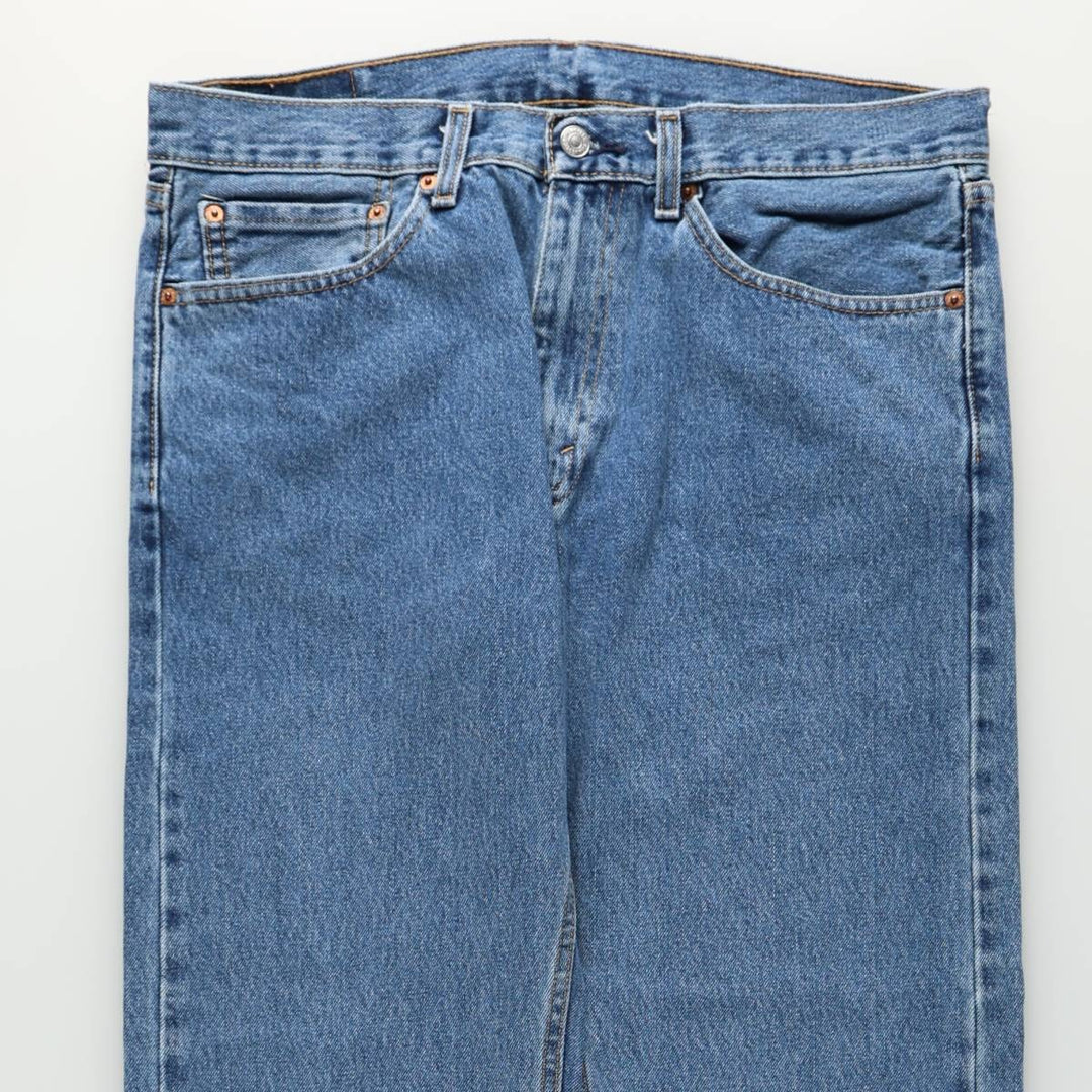 Levi's 505 tapered denim pants for men, size w36 cotton blue type Vintage Second Hand