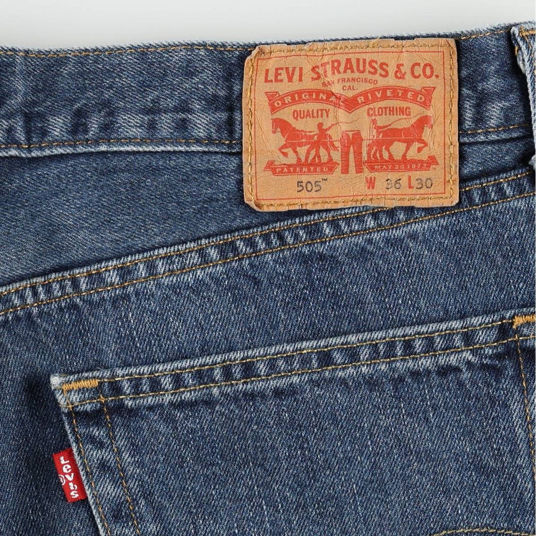 Levi's 505-4886 Tapered Denim Pants, Men's Size W37 (approx.) cotton blue type Vintage Second Hand
