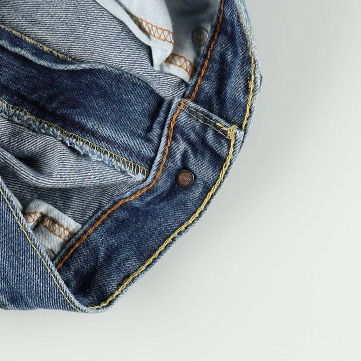 Levi's 505 tapered denim pants for men, size w37 cotton blue type Vintage Second Hand