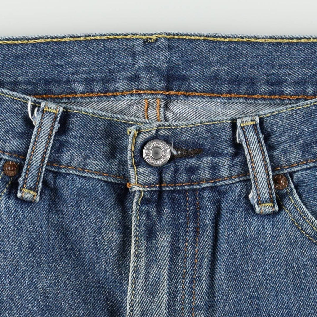 Levi's 505 tapered denim pants for men, size w37 cotton blue type Vintage Second Hand