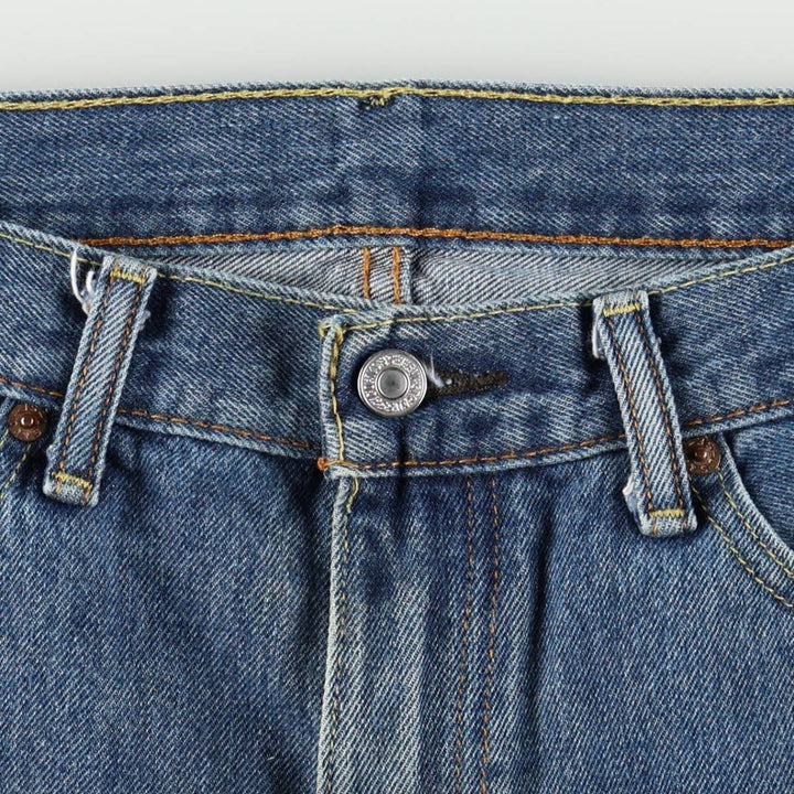Levi's 505 tapered denim pants for men, size w37 cotton blue type Vintage Second Hand
