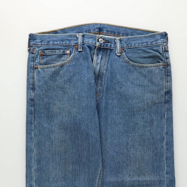 Levi's 505 tapered denim pants for men, size w37 cotton blue type Vintage Second Hand