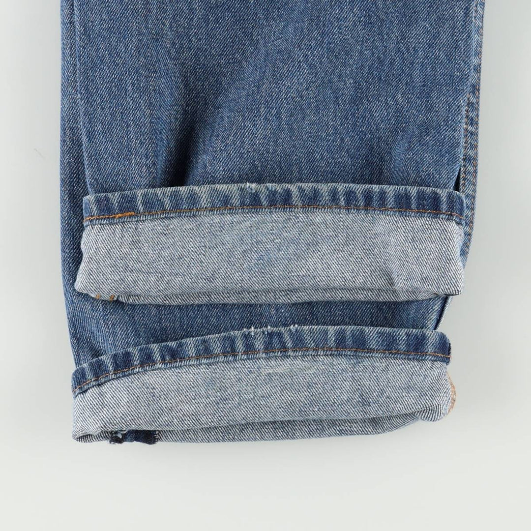 Levi's 505 tapered denim pants for men, size w37 cotton blue type Vintage Second Hand