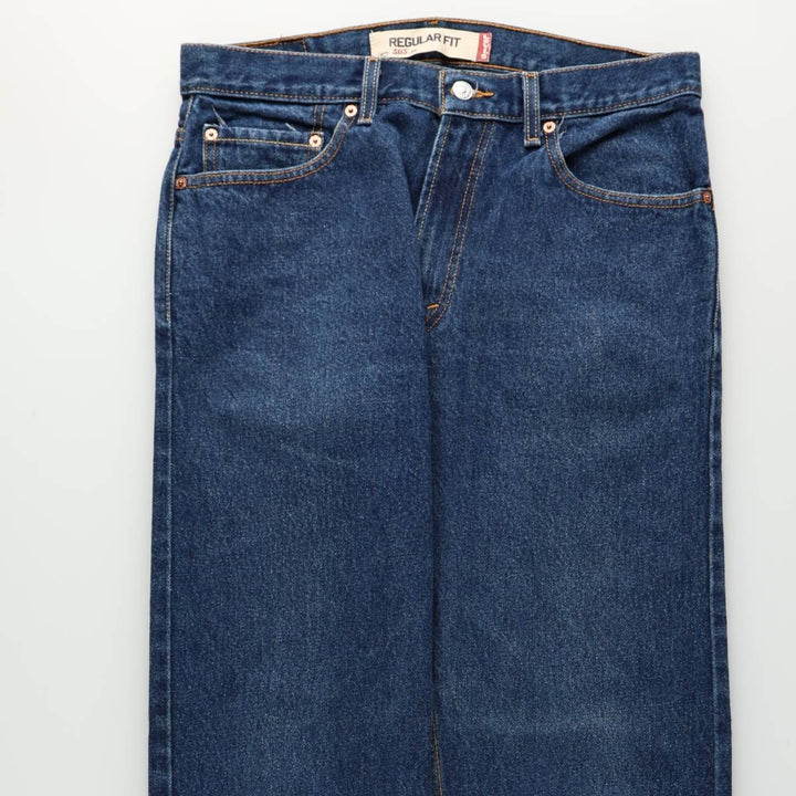 Levi's 505 REGULAR FIT tapered denim pants for men, size w36 cotton blue type Vintage Second Hand