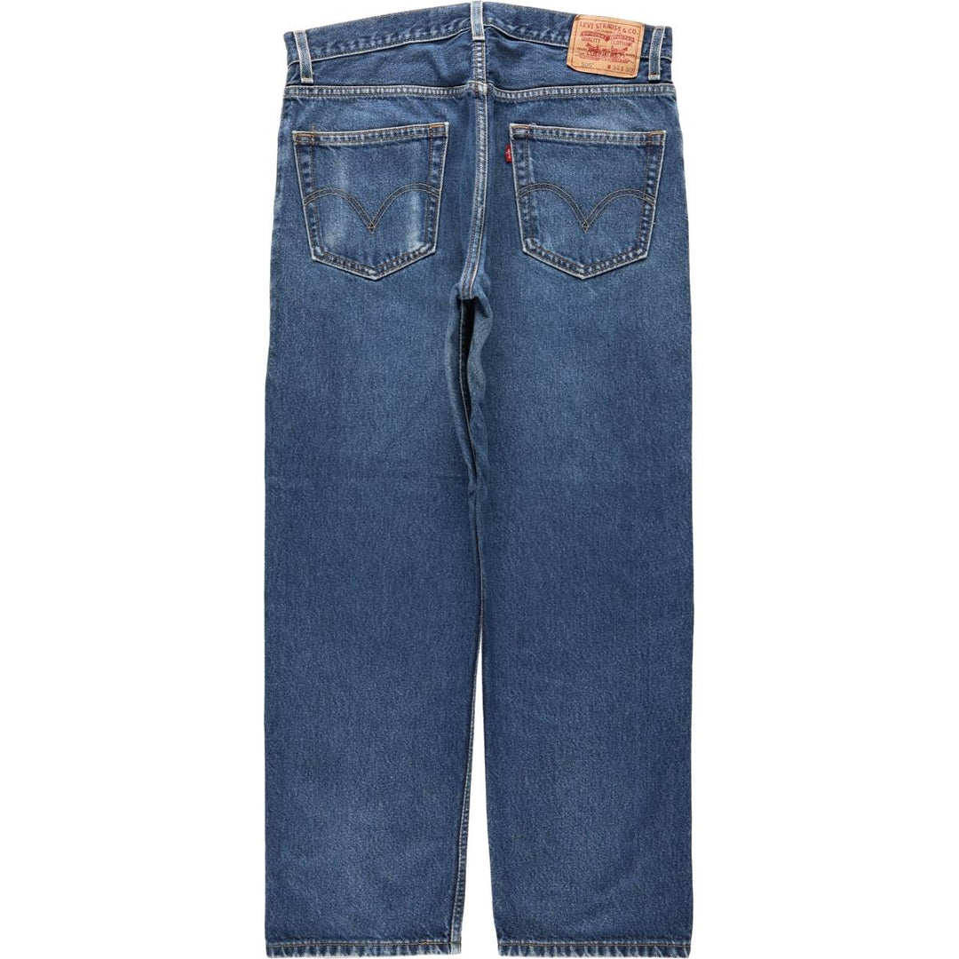 00'S Levi's 505 REGULAR FIT tapered denim pants for men, size w35 cotton blue type Vintage Second Hand