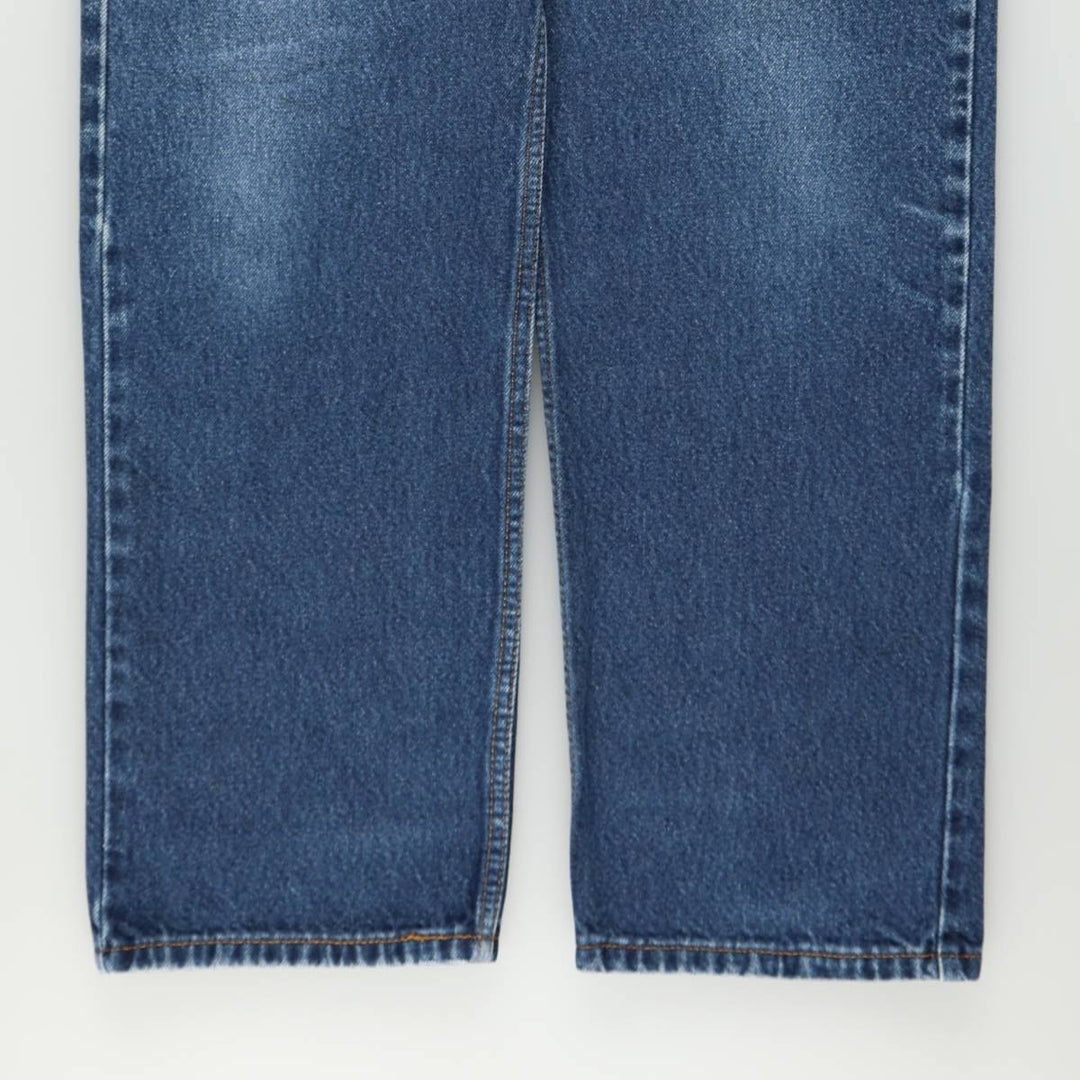 00'S Levi's 505 REGULAR FIT tapered denim pants for men, size w35 cotton blue type Vintage Second Hand