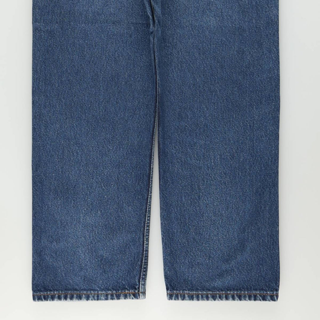 00'S Levi's 505 REGULAR FIT tapered denim pants for men, size w35 cotton blue type Vintage Second Hand