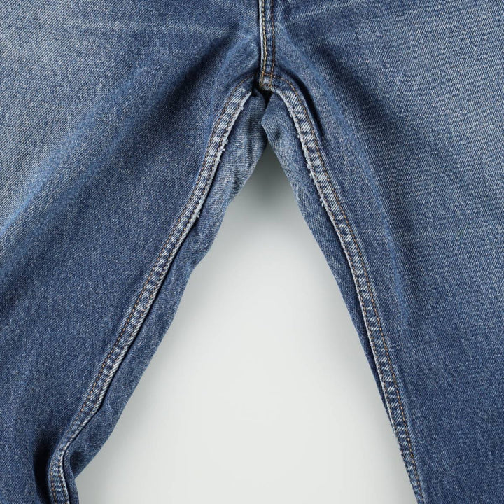 00'S Levi's 505 REGULAR FIT tapered denim pants for men, size w35 cotton blue type Vintage Second Hand