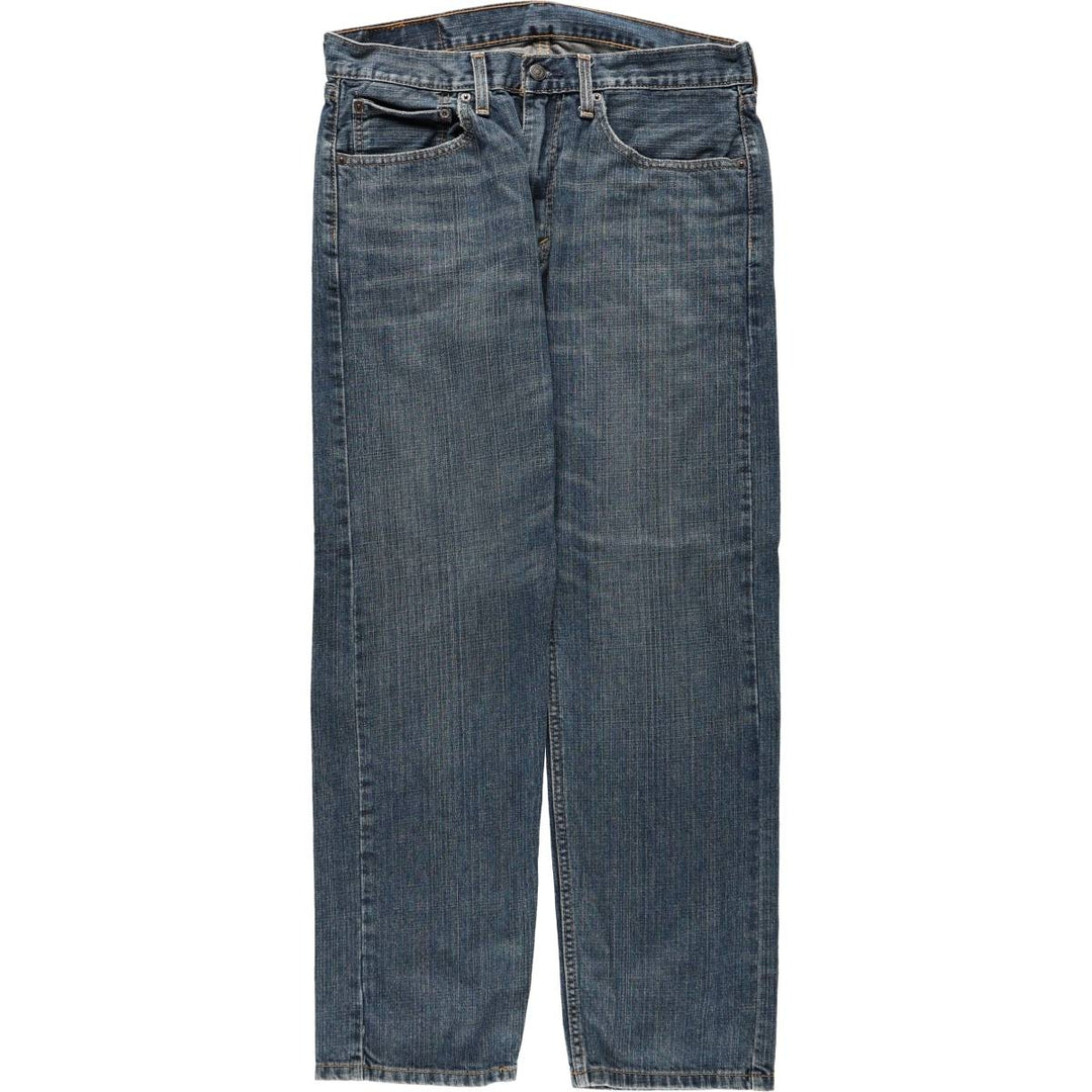 Levi's 505 tapered denim pants for men, size W34 cotton blue type Vintage Second Hand