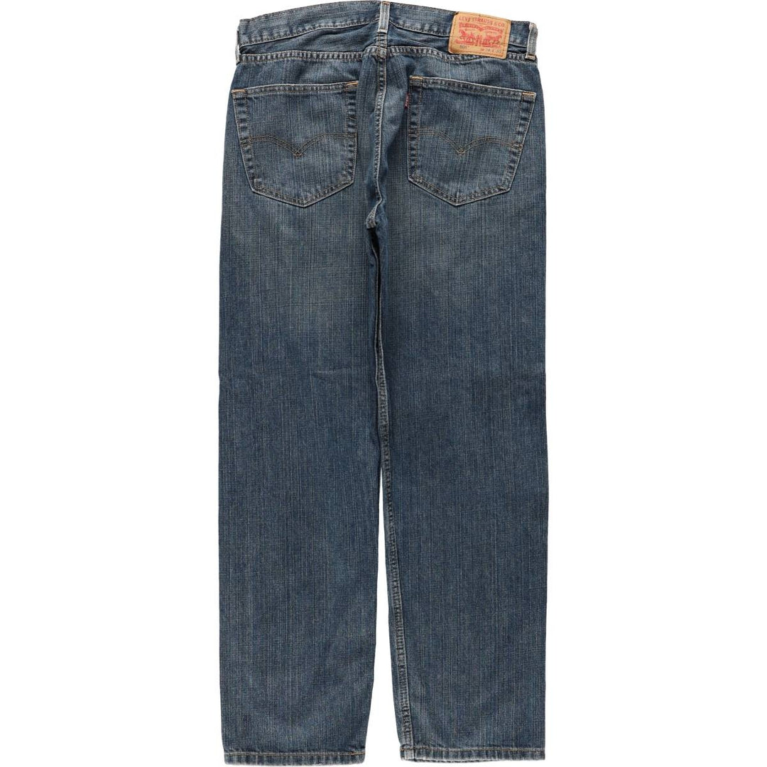 Levi's 505 tapered denim pants for men, size W34 cotton blue type Vintage Second Hand