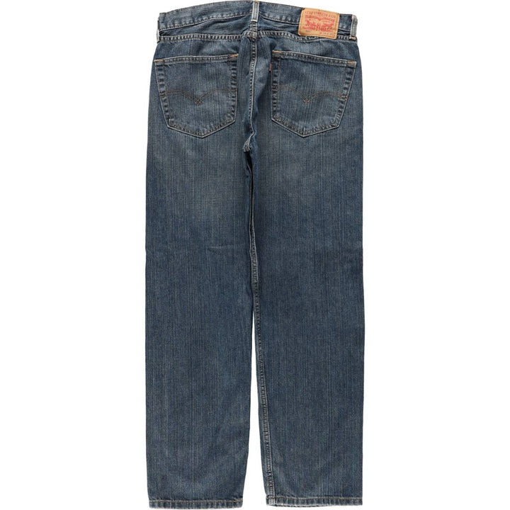 Levi's 505 tapered denim pants for men, size W34 cotton blue type Vintage Second Hand