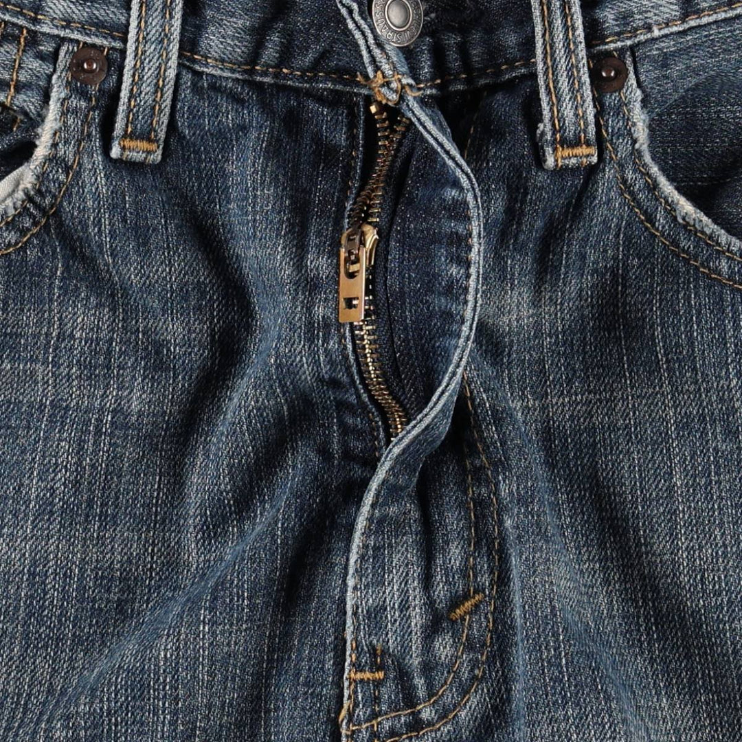 Levi's 505 tapered denim pants for men, size W34 cotton blue type Vintage Second Hand