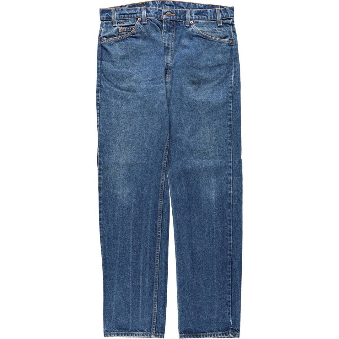 1990'S Levi's 20505-0217 Tapered Denim Pants, Orange Tab, Made in USA, Men's W37 (approx.), Vintage cotton blue type Vintage Second Hand