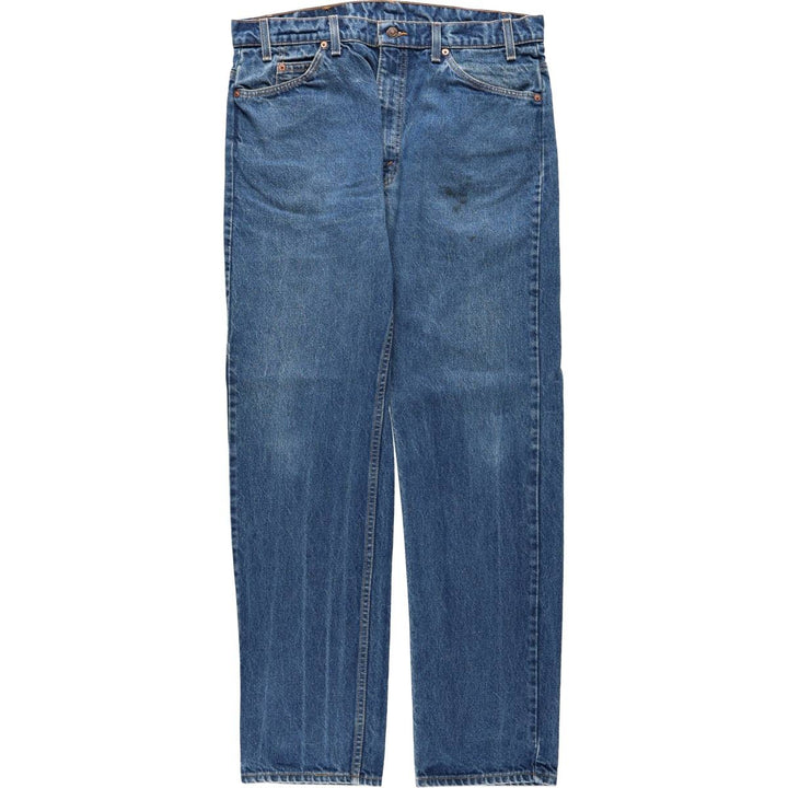 1990'S Levi's 20505-0217 Tapered Denim Pants, Orange Tab, Made in USA, Men's W37 (approx.), Vintage cotton blue type Vintage Second Hand