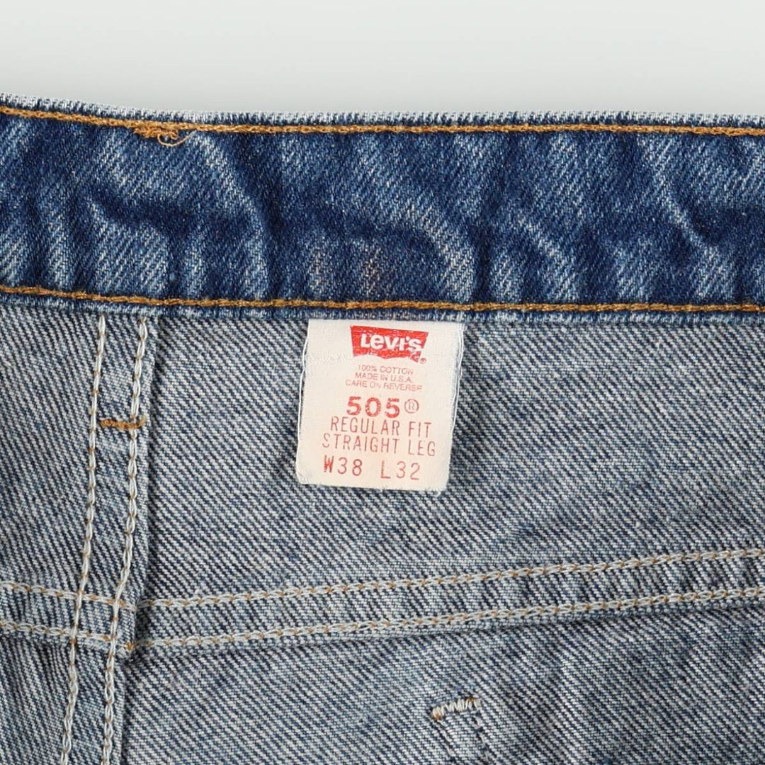 1990'S Levi's 20505-0217 Tapered Denim Pants, Orange Tab, Made in USA, Men's W37 (approx.), Vintage cotton blue type Vintage Second Hand