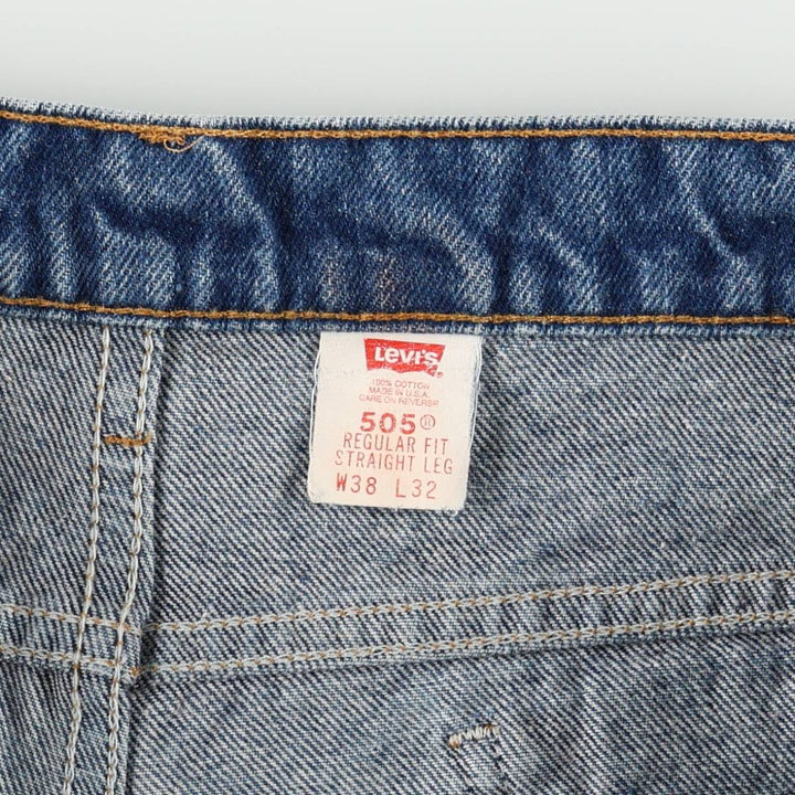 1990'S Levi's 20505-0217 Tapered Denim Pants, Orange Tab, Made in USA, Men's W37 (approx.), Vintage cotton blue type Vintage Second Hand
