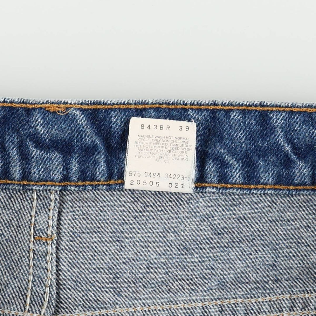 1990'S Levi's 20505-0217 Tapered Denim Pants, Orange Tab, Made in USA, Men's W37 (approx.), Vintage cotton blue type Vintage Second Hand