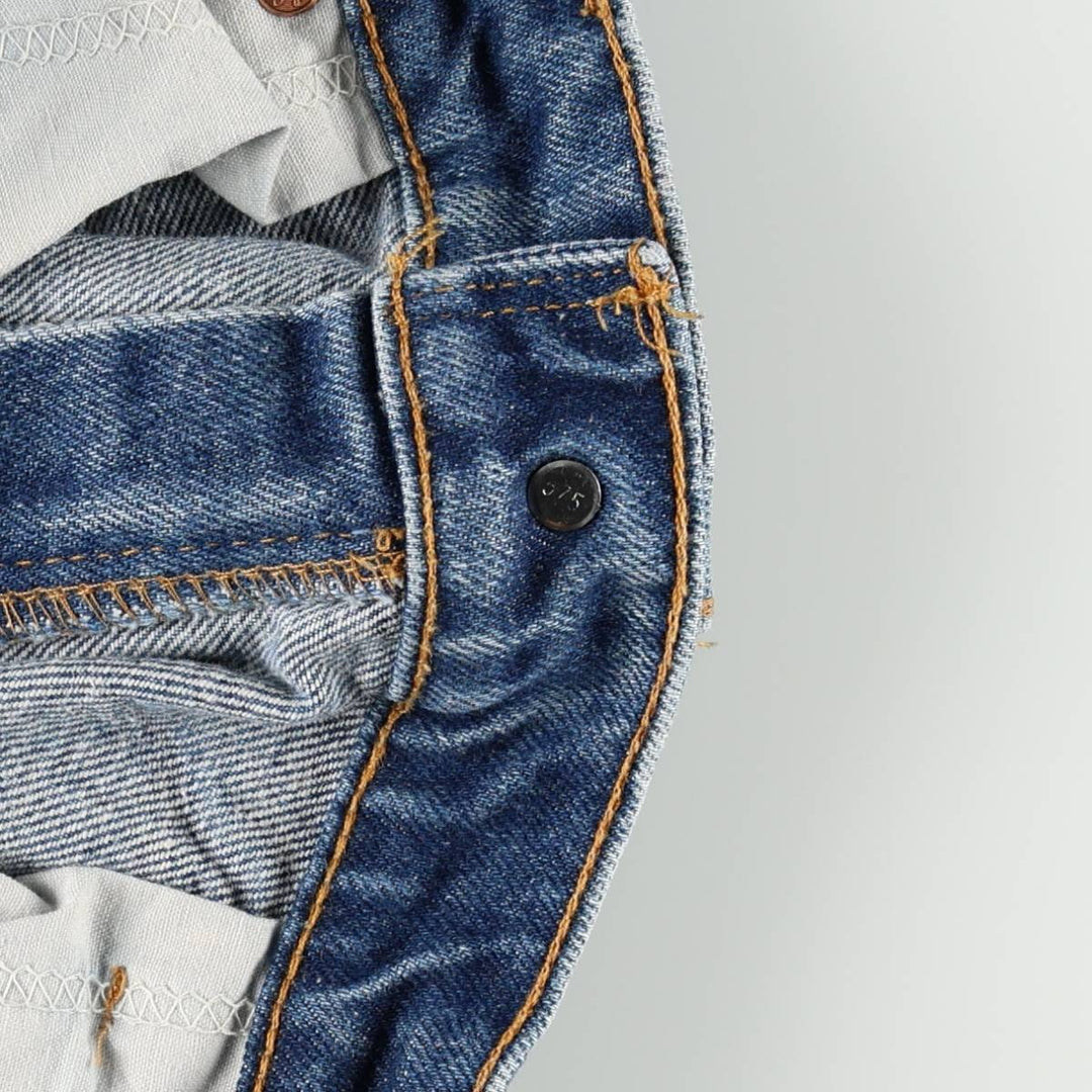 1990'S Levi's 20505-0217 Tapered Denim Pants, Orange Tab, Made in USA, Men's W37 (approx.), Vintage cotton blue type Vintage Second Hand