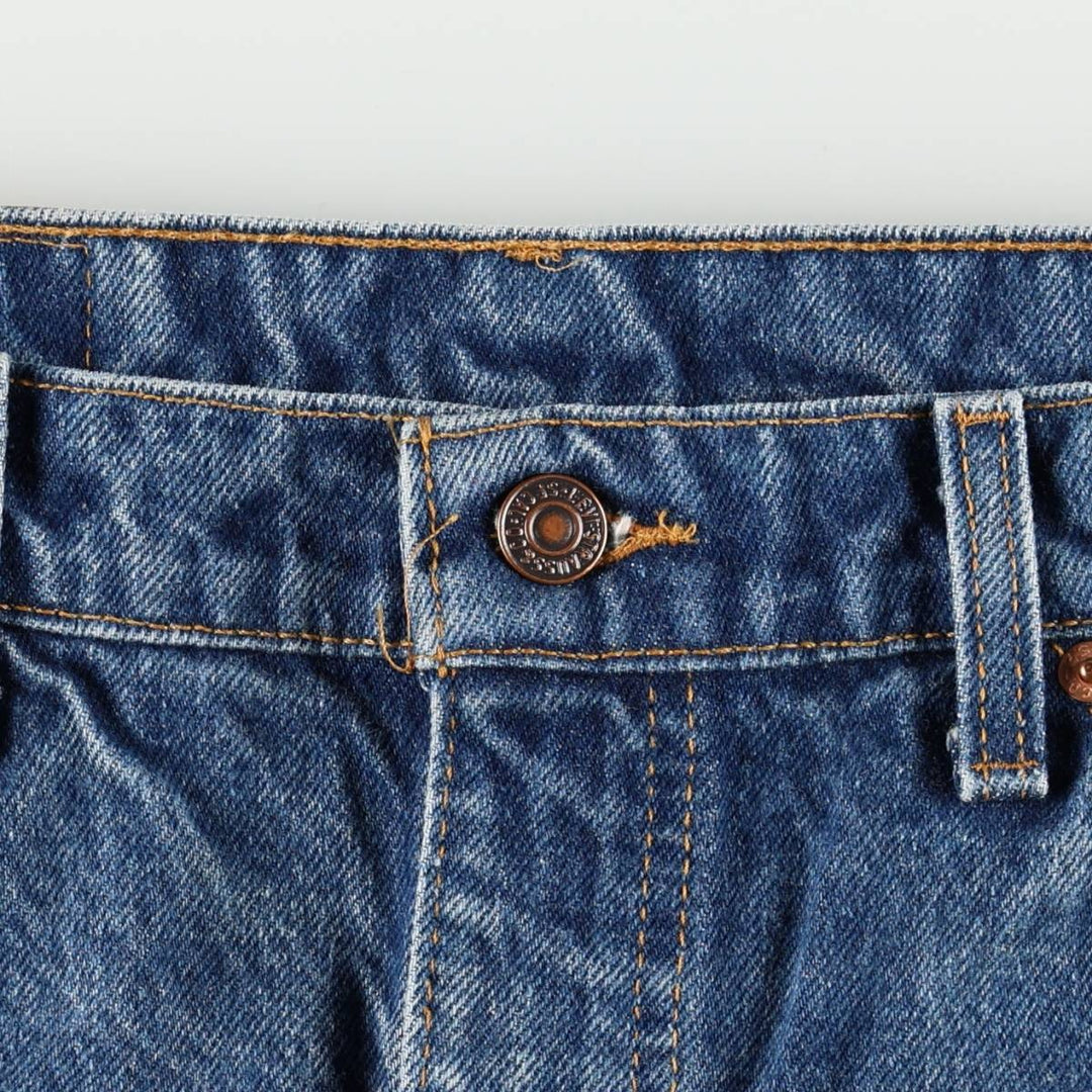 1990'S Levi's 20505-0217 Tapered Denim Pants, Orange Tab, Made in USA, Men's W37 (approx.), Vintage cotton blue type Vintage Second Hand