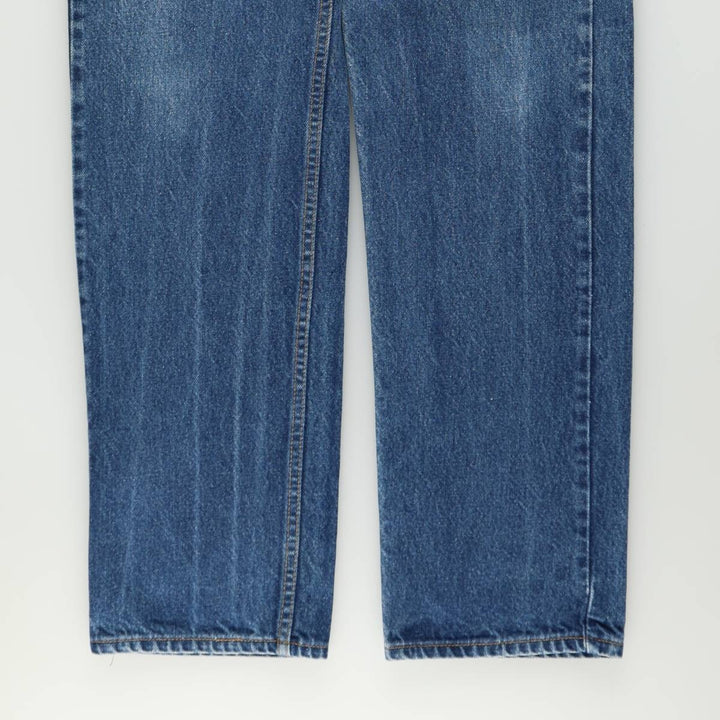 1990'S Levi's 20505-0217 Tapered Denim Pants, Orange Tab, Made in USA, Men's W37 (approx.), Vintage cotton blue type Vintage Second Hand