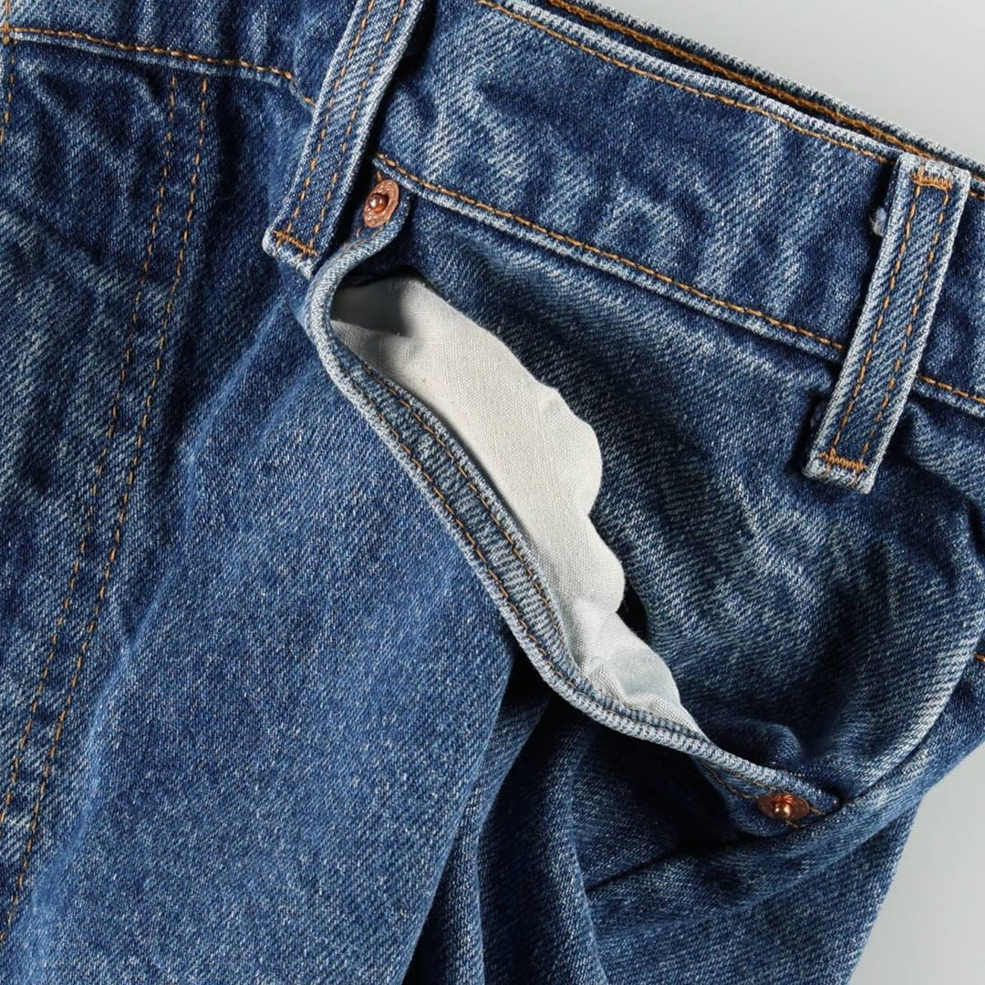 1990'S Levi's 20505-0217 Tapered Denim Pants, Orange Tab, Made in USA, Men's W37 (approx.), Vintage cotton blue type Vintage Second Hand