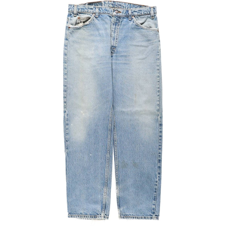 90'S Levi's 505 REGULAR FIT STRAIGHT LEG Orange Tab Tapered Denim Pants Men's W34 Vintage cotton blue type Vintage Second Hand