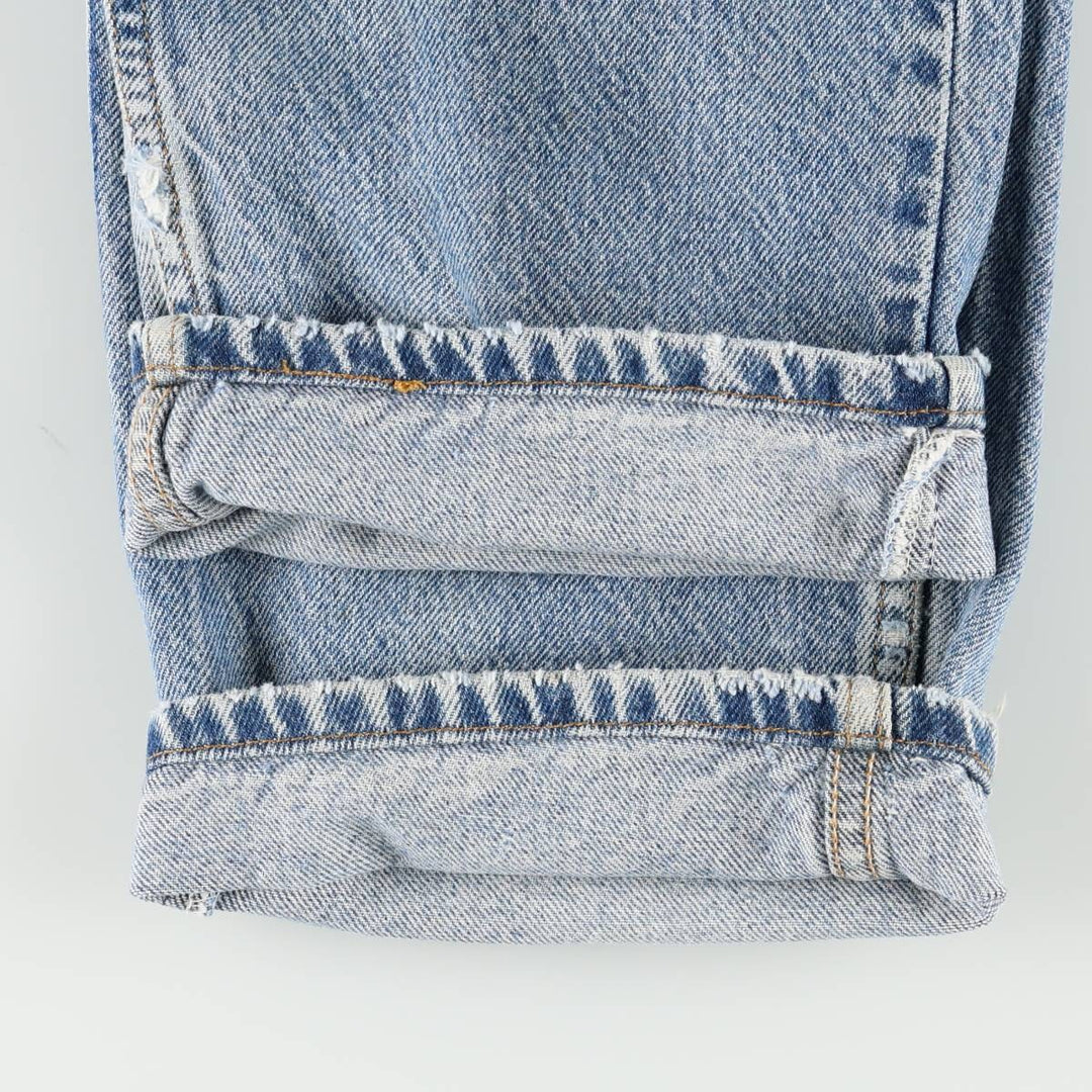 90'S Levi's 505 REGULAR FIT STRAIGHT LEG Orange Tab Tapered Denim Pants Men's W34 Vintage cotton blue type Vintage Second Hand