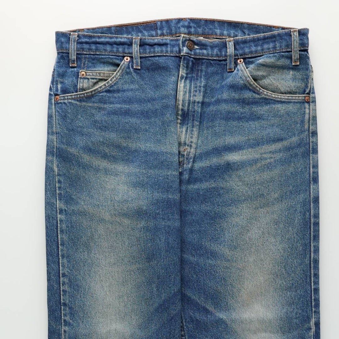 1990'S Levi's 505-0215 Orange Tab Tapered Denim Pants, Men's W35 (approx.), Vintage cotton blue type Vintage Second Hand