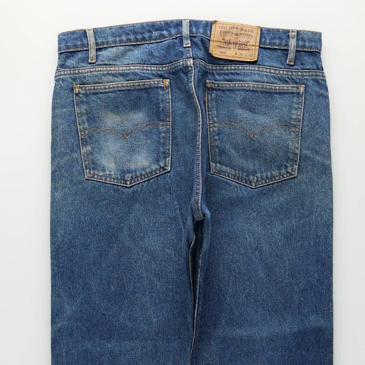 1990'S Levi's 505-0215 Orange Tab Tapered Denim Pants, Men's W35 (approx.), Vintage cotton blue type Vintage Second Hand