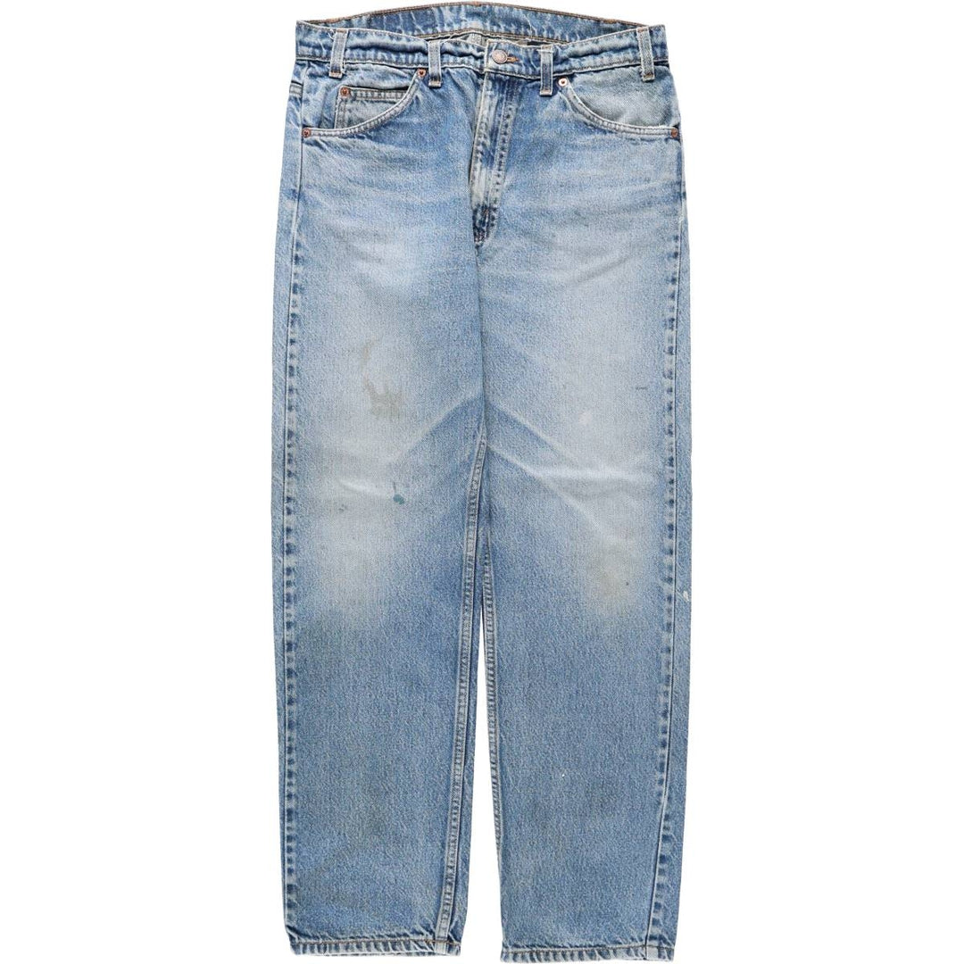 90'S Levi's 505 REGULAR FIT STRAIGHT LEG Orange Tab Tapered Denim Pants Men's W33 Vintage cotton blue type Vintage Second Hand