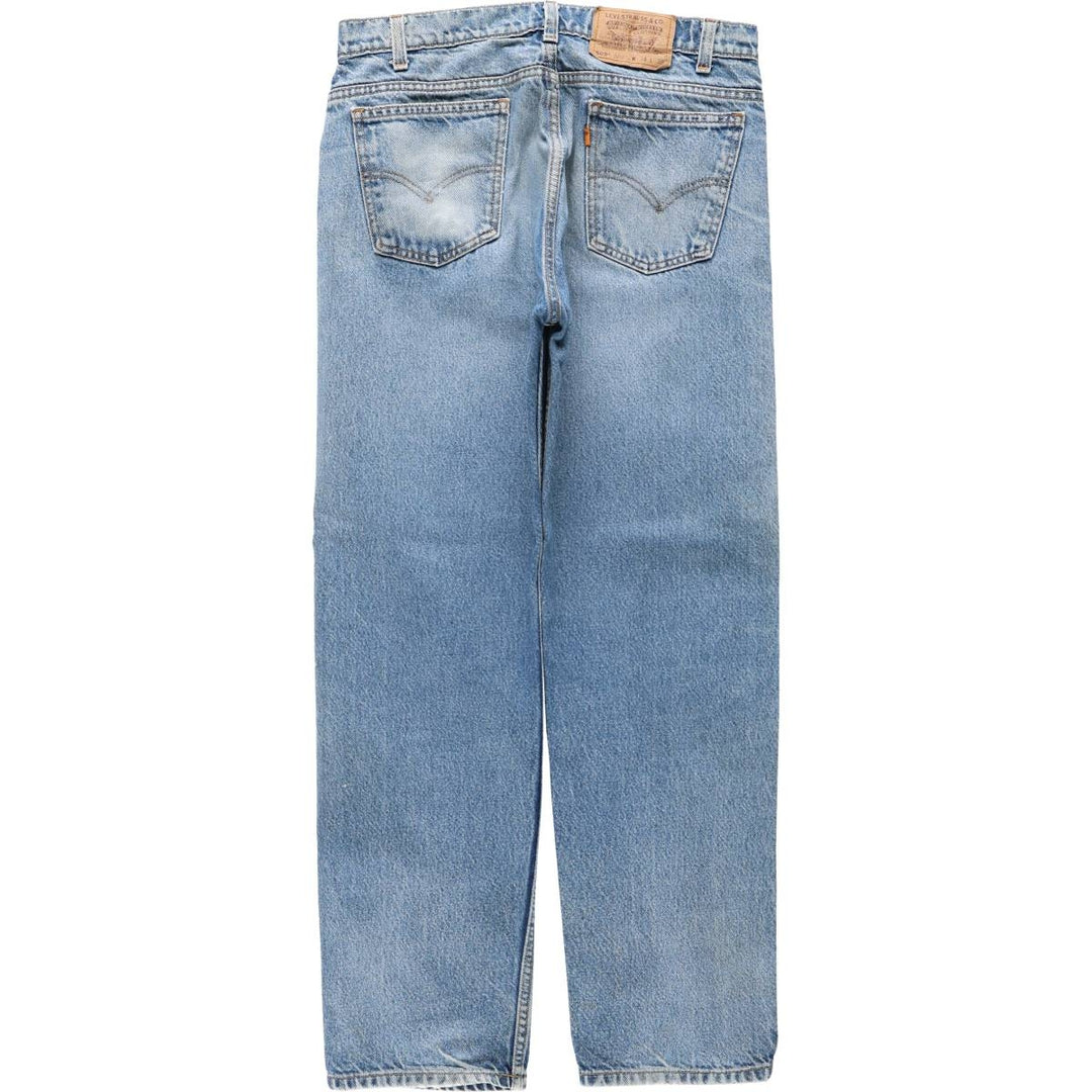 90'S Levi's 505 REGULAR FIT STRAIGHT LEG Orange Tab Tapered Denim Pants Men's W33 Vintage cotton blue type Vintage Second Hand