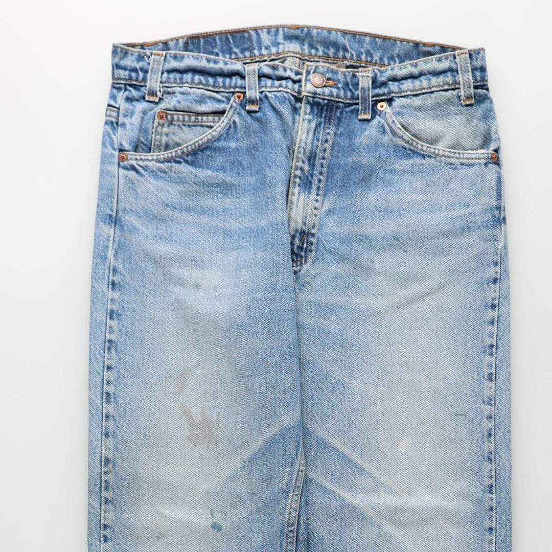 90'S Levi's 505 REGULAR FIT STRAIGHT LEG Orange Tab Tapered Denim Pants Men's W33 Vintage cotton blue type Vintage Second Hand