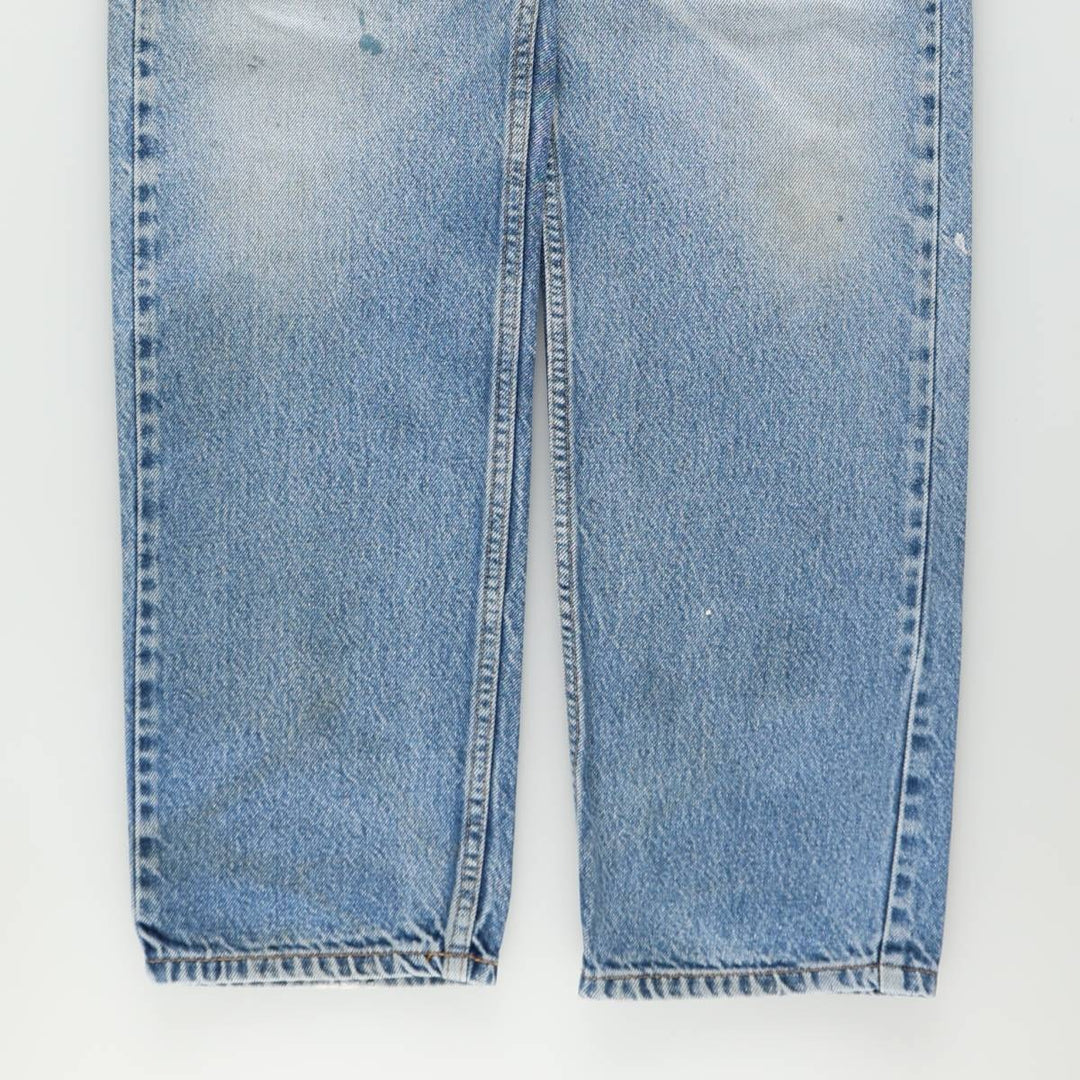 90'S Levi's 505 REGULAR FIT STRAIGHT LEG Orange Tab Tapered Denim Pants Men's W33 Vintage cotton blue type Vintage Second Hand