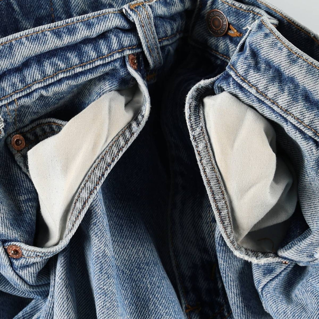 90'S Levi's 505 REGULAR FIT STRAIGHT LEG Orange Tab Tapered Denim Pants Men's W33 Vintage cotton blue type Vintage Second Hand