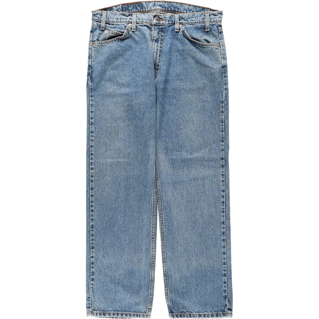90'S Levi's 505 Regular Fit Straight Leg Orange Tab Tapered Denim Pants, Men's W35 (approx.), Vintage cotton blue type Vintage Second Hand