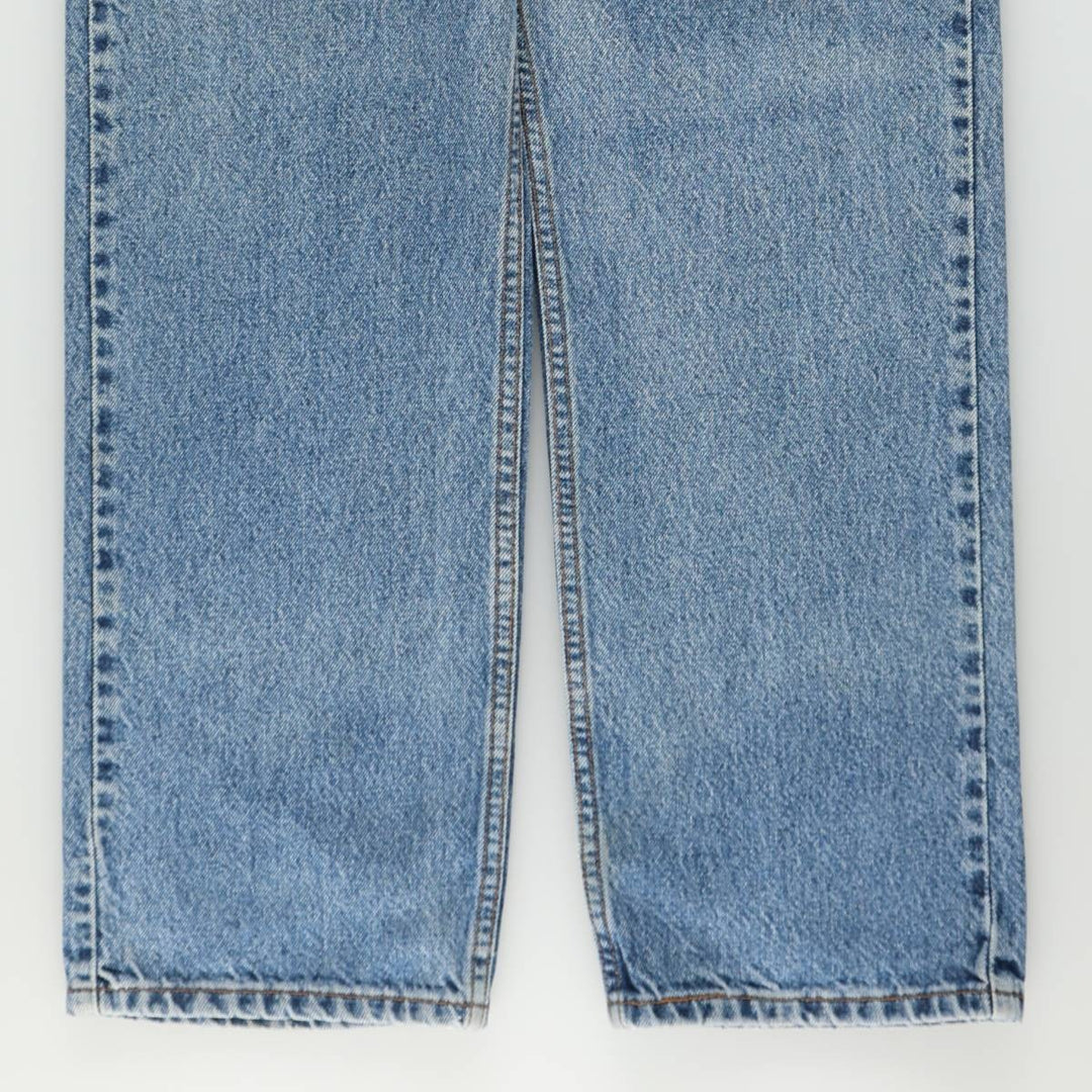 90'S Levi's 505 Regular Fit Straight Leg Orange Tab Tapered Denim Pants, Men's W35 (approx.), Vintage cotton blue type Vintage Second Hand