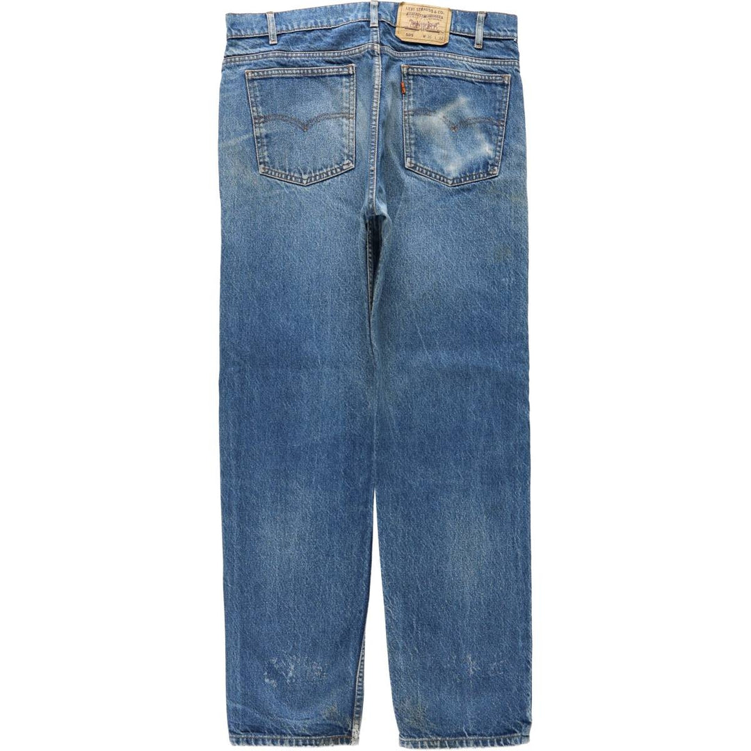 1990'S Levi's 505-0215 Tapered Denim Pants, Men's W35 (approx.), Vintage cotton blue type Vintage Second Hand