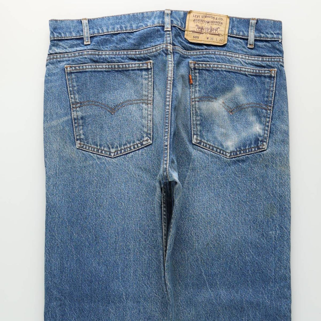1990'S Levi's 505-0215 Tapered Denim Pants, Men's W35 (approx.), Vintage cotton blue type Vintage Second Hand