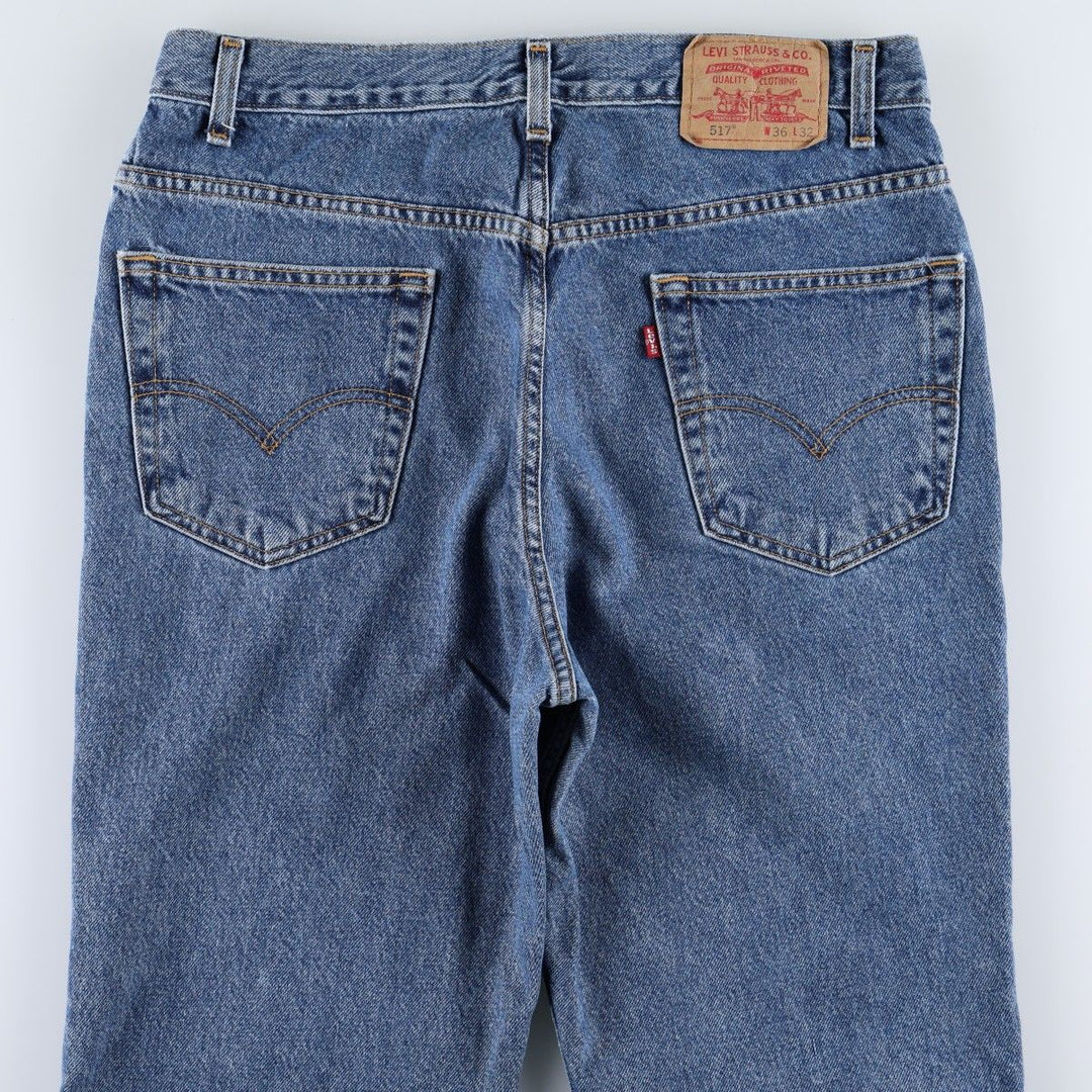 Levi's 517 BOOT CUT Bootcut denim pants for men, size w34 cotton blue type Vintage Second Hand