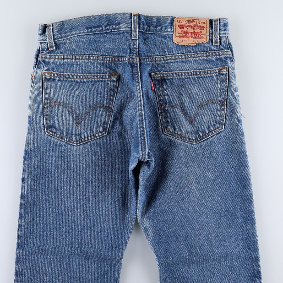 Levi's 517 BOOT CUT Bootcut denim pants for men, size w34 cotton blue type Vintage Second Hand