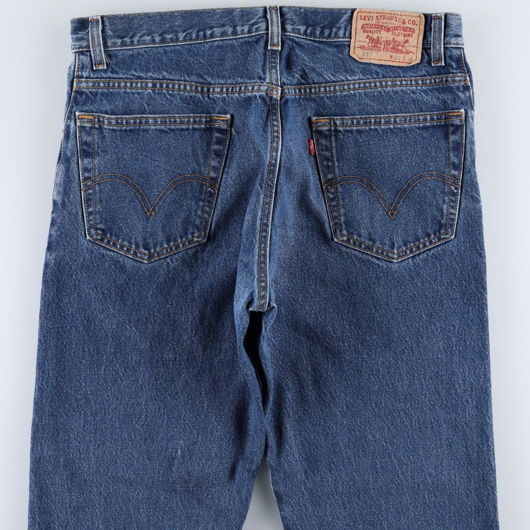 Levi's 517 BOOT CUT Bootcut denim pants for men, size w35 cotton blue type Vintage Second Hand